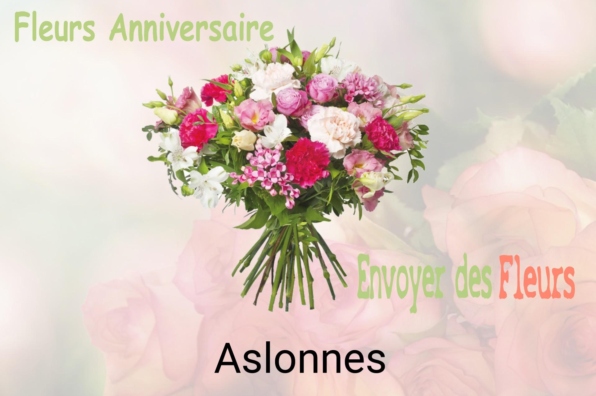Bouquet de fleurs d’anniversaire livré à Aslonnes